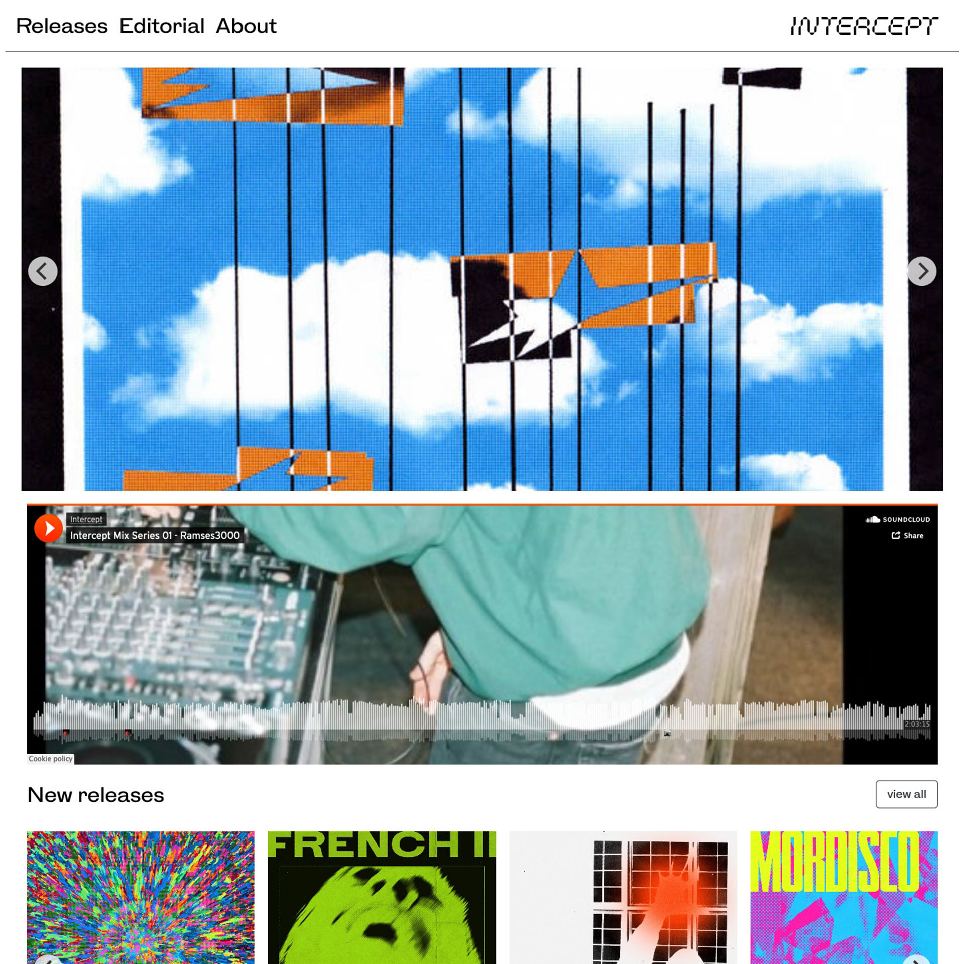 Intercept Records website